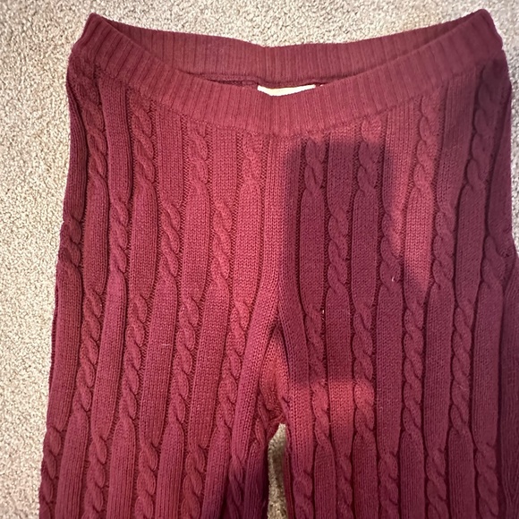 Free People Milk It Women's Burgundy Trousers - Picture 5 of 9